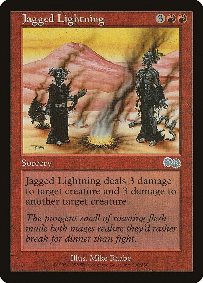 Image for Jagged Lightning (Urza's Saga) (200) - Magic: The Gathering