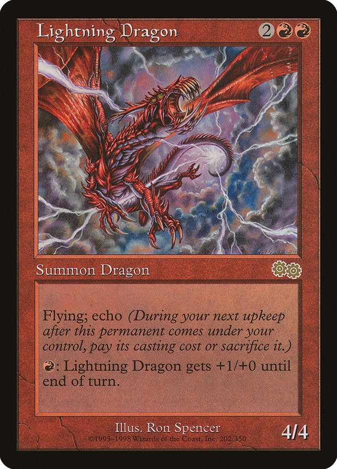 Image for Lightning Dragon (Urza's Saga) (202) - Magic: The Gathering