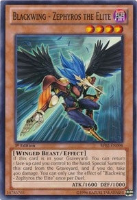 Image for Blackwing - Zephyros the Elite (Battle Pack 2: War of the Giants) (BP02-EN098) - YuGiOh