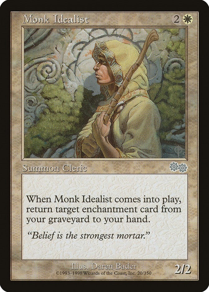 Image for Monk Idealist (Urza's Saga) (20) - Magic: The Gathering