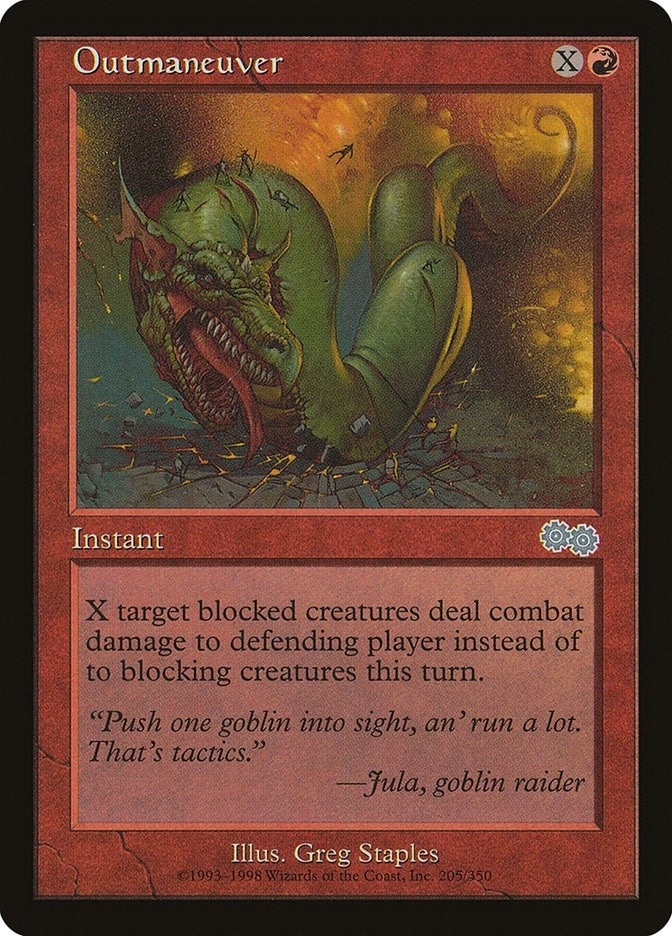 Image for Outmaneuver (Urza's Saga) (205) - Magic: The Gathering