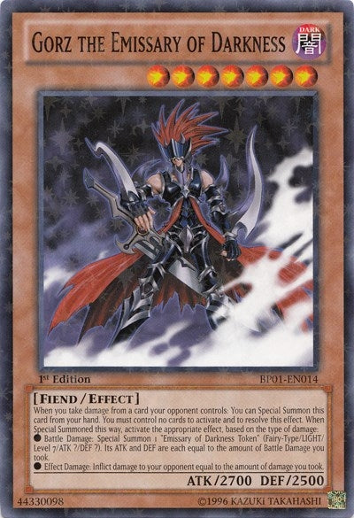 Image for Gorz the Emissary of Darkness (Starfoil) (Battle Pack: Epic Dawn) (BP01-EN014) - YuGiOh