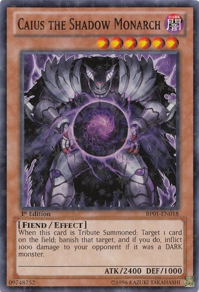 Image for Caius the Shadow Monarch (Starfoil) (Battle Pack: Epic Dawn) (BP01-EN018) - YuGiOh