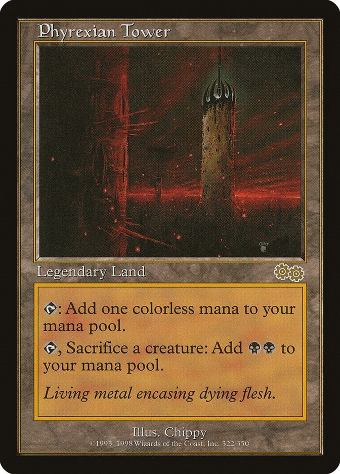 Image for Phyrexian Tower (Urza's Saga) (322) - Magic: The Gathering