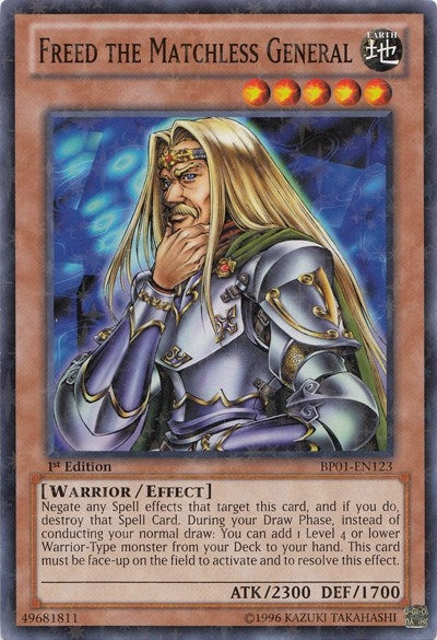 Image for Freed the Matchless General (Starfoil) (Battle Pack: Epic Dawn) (BP01-EN123) - YuGiOh