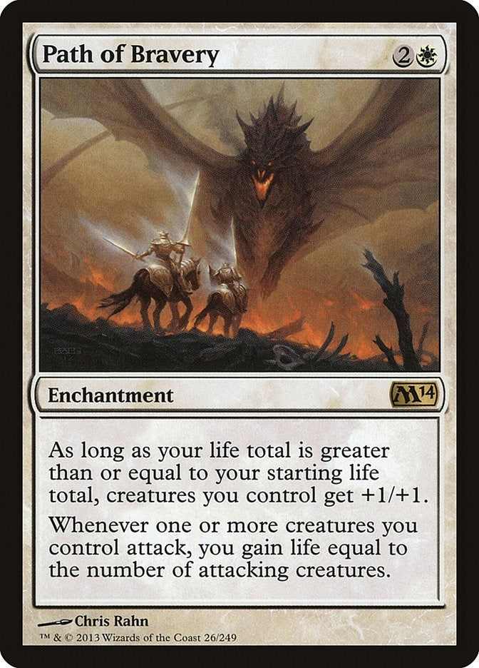 Image for Path of Bravery (Magic 2014 (M14)) (26) - Magic: The Gathering