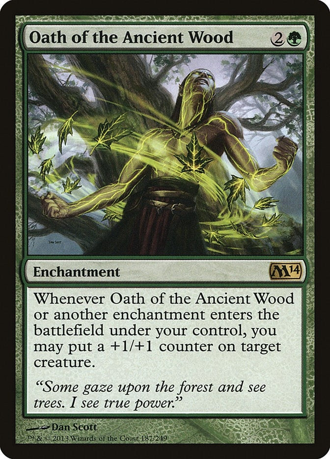 Image for Oath of the Ancient Wood (Magic 2014 (M14)) (187) - Magic: The Gathering