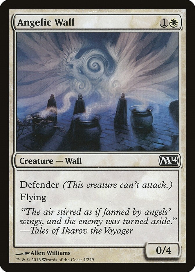 Image for Angelic Wall (Magic 2014 (M14)) (4) - Magic: The Gathering