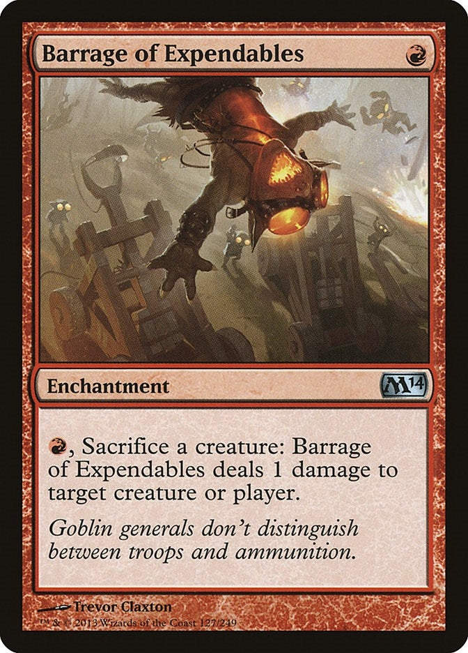Image for Barrage of Expendables (Magic 2014 (M14)) (127) - Magic: The Gathering