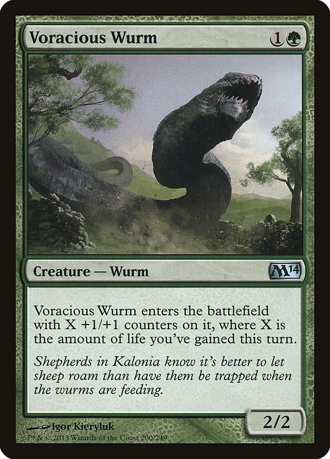 Image for Voracious Wurm (Magic 2014 (M14)) (200) - Magic: The Gathering