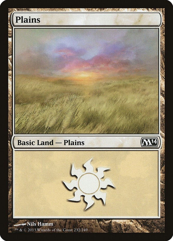 Image for Plains (232) (Magic 2014 (M14)) (232) - Magic: The Gathering