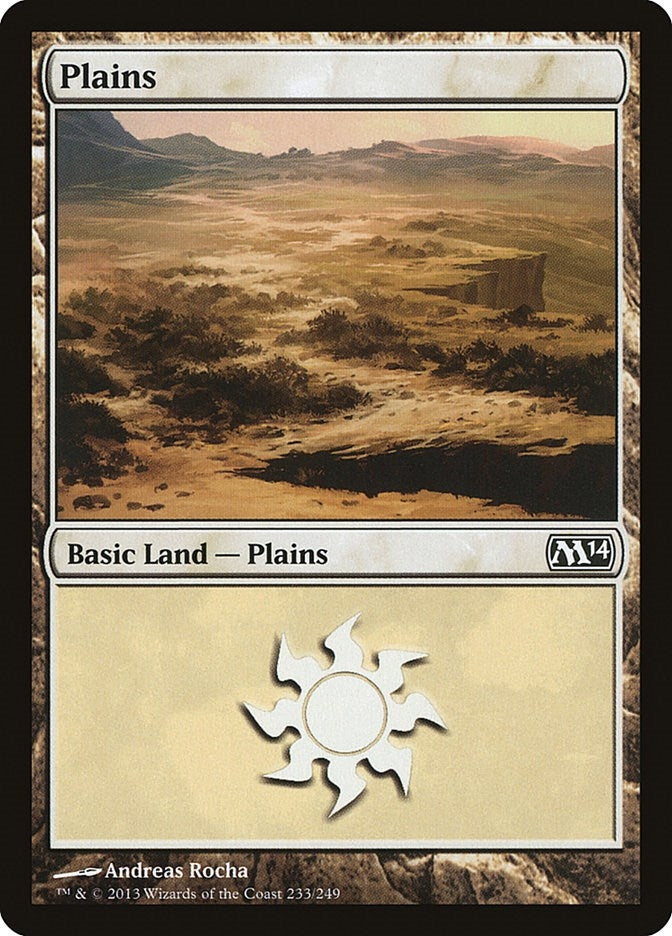 Image for Plains (233) (Magic 2014 (M14)) (233) - Magic: The Gathering