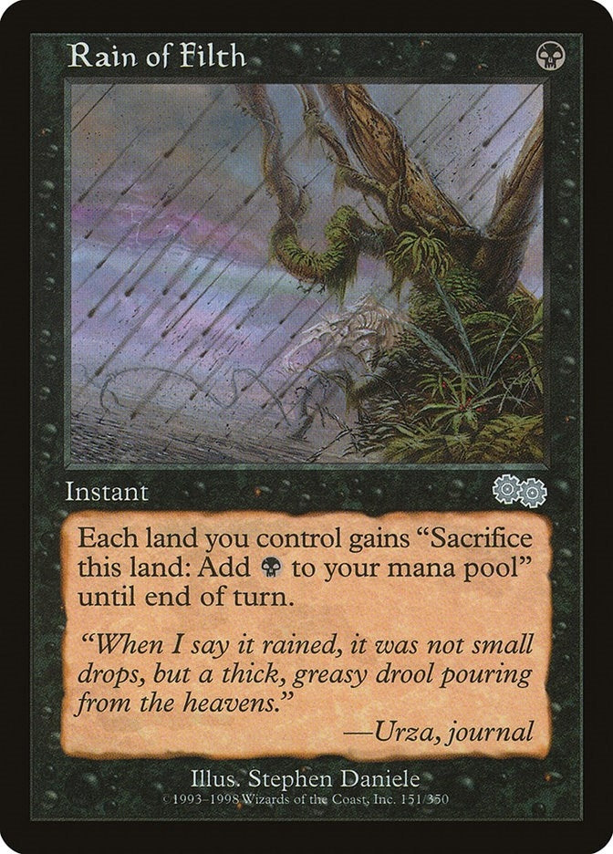 Image for Rain of Filth (Urza's Saga) (151) - Magic: The Gathering