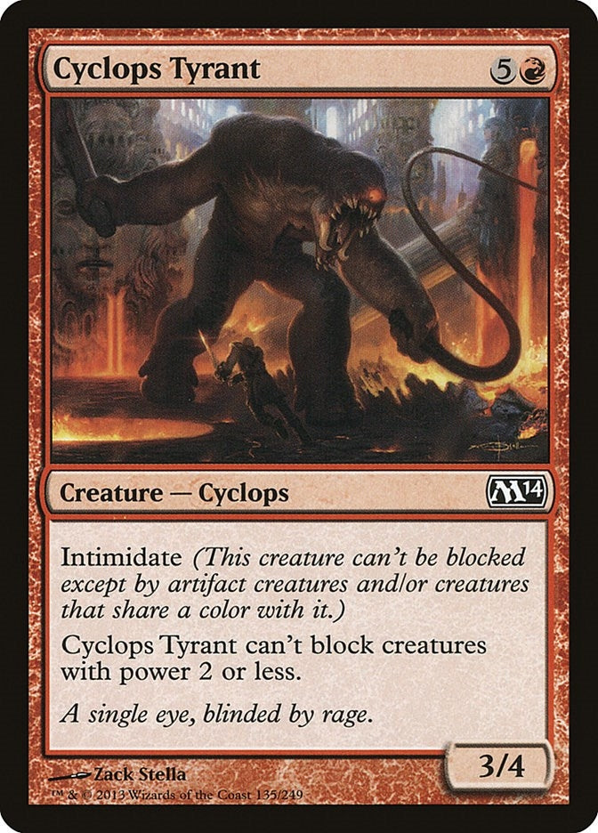 Image for Cyclops Tyrant (Magic 2014 (M14)) (135) - Magic: The Gathering