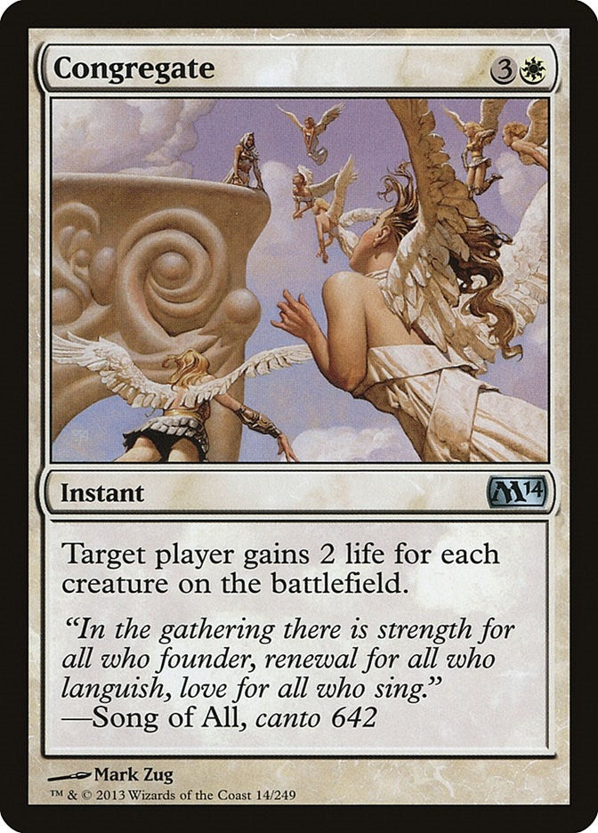 Image for Congregate (Magic 2014 (M14)) (14) - Magic: The Gathering