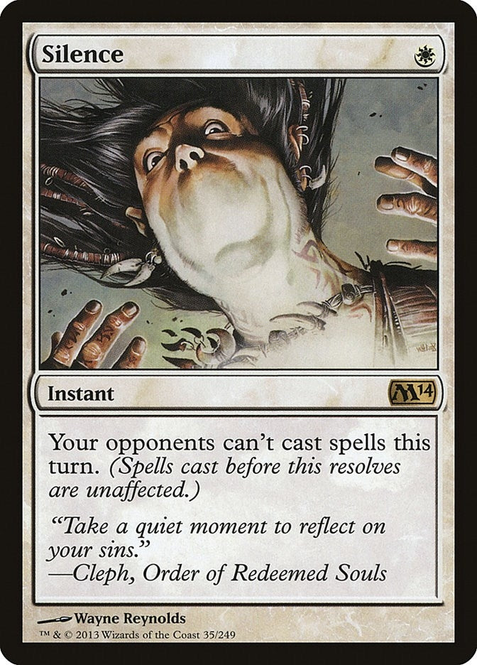 Image for Silence (Magic 2014 (M14)) (35) - Magic: The Gathering