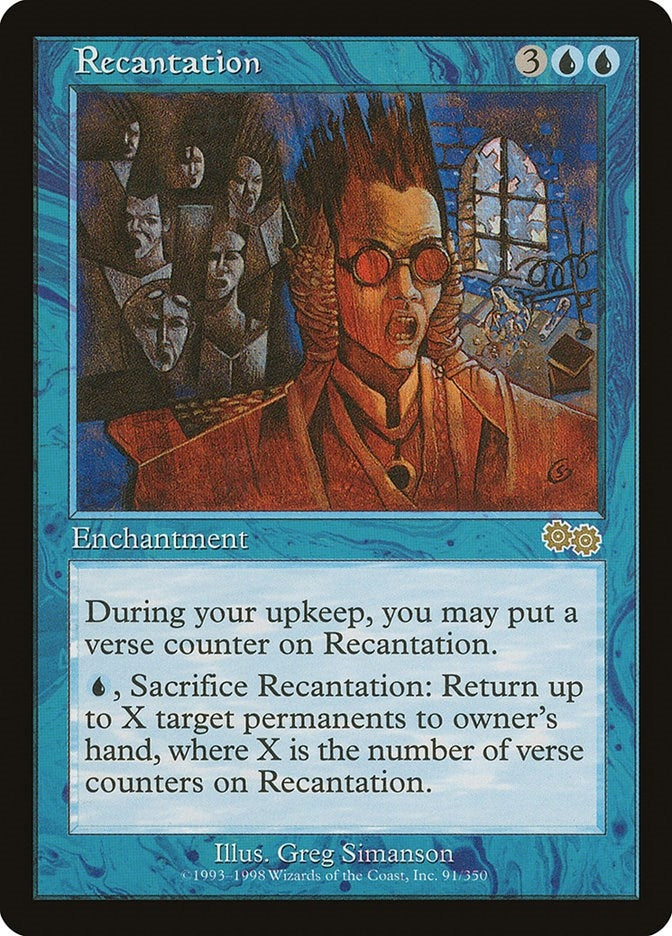 Image for Recantation (Urza's Saga) (91) - Magic: The Gathering