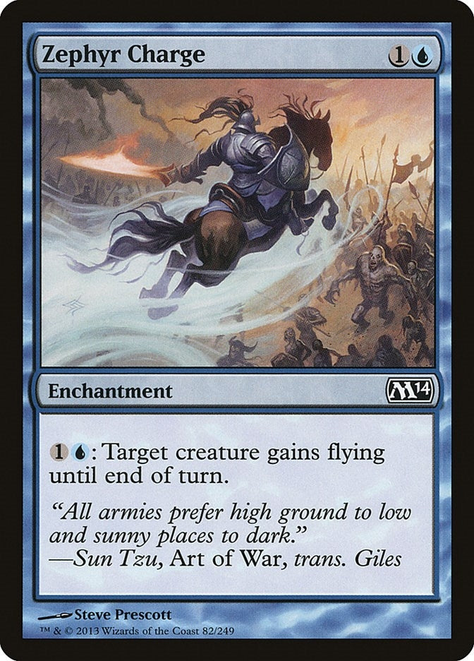 Image for Zephyr Charge (Magic 2014 (M14)) (82) - Magic: The Gathering