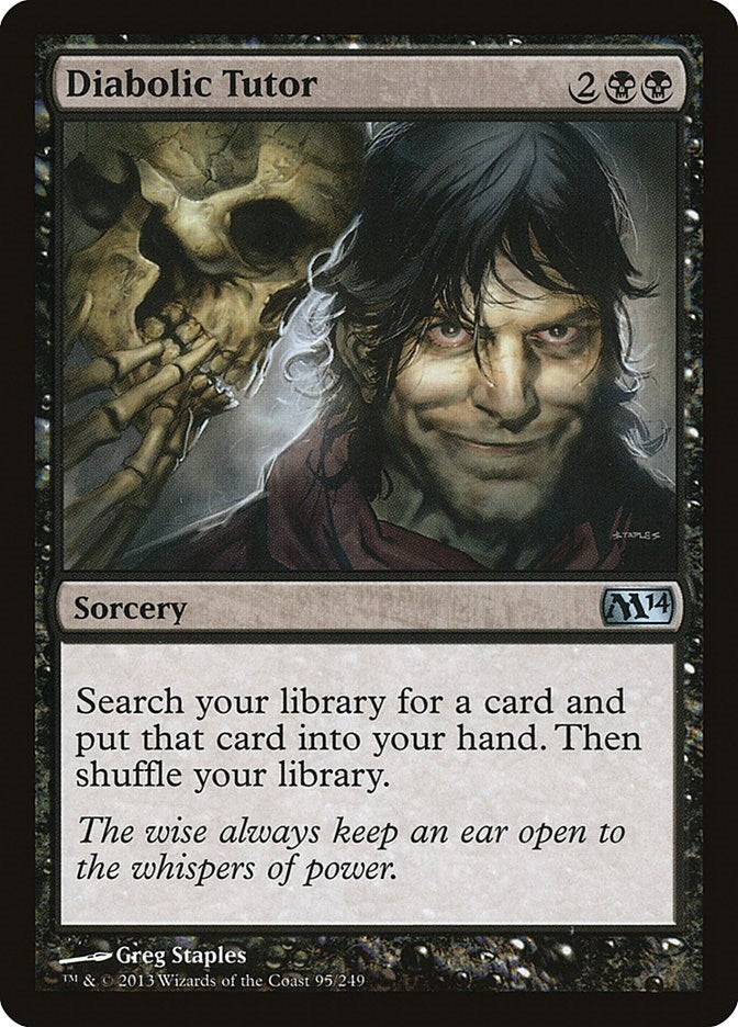 Image for Diabolic Tutor (Magic 2014 (M14)) (95) - Magic: The Gathering
