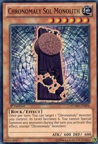 Image for Chronomaly Sol Monolith (Number Hunters) (NUMH-EN004) - YuGiOh