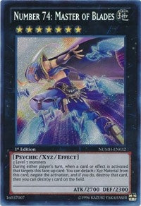 Image for Number 74: Master of Blades (Number Hunters) (NUMH-EN032) - YuGiOh