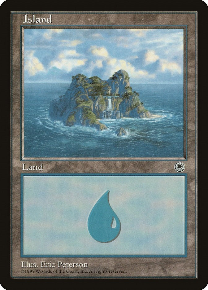 Image for Island (Waterfall) (Portal) - Magic: The Gathering