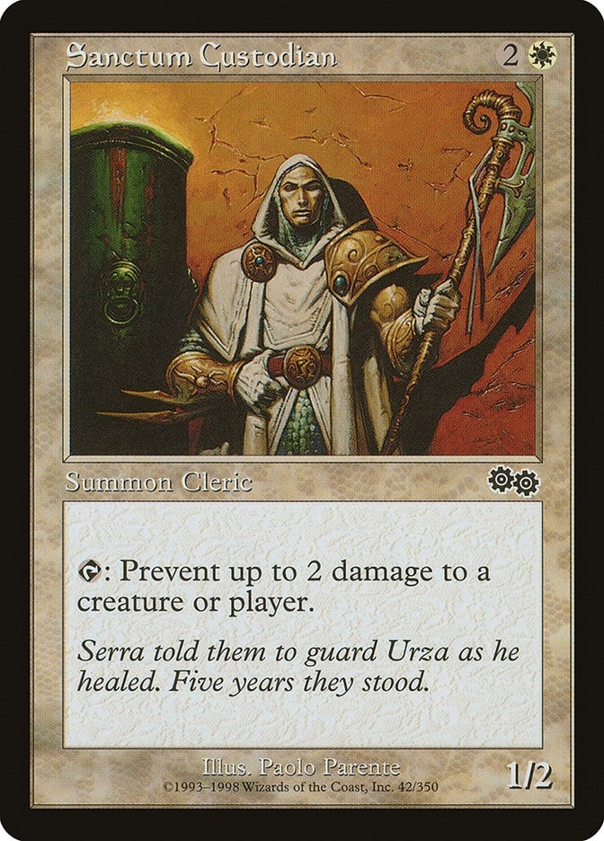 Image for Sanctum Custodian (Urza's Saga) (42) - Magic: The Gathering