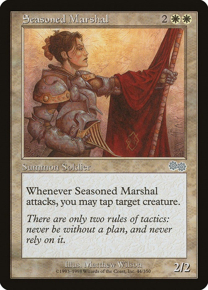 Image for Seasoned Marshal (Urza's Saga) (44) - Magic: The Gathering