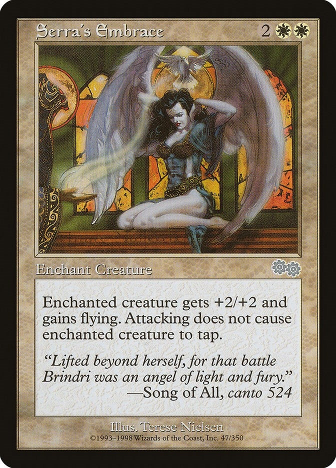 Image for Serra's Embrace (Urza's Saga) (47) - Magic: The Gathering
