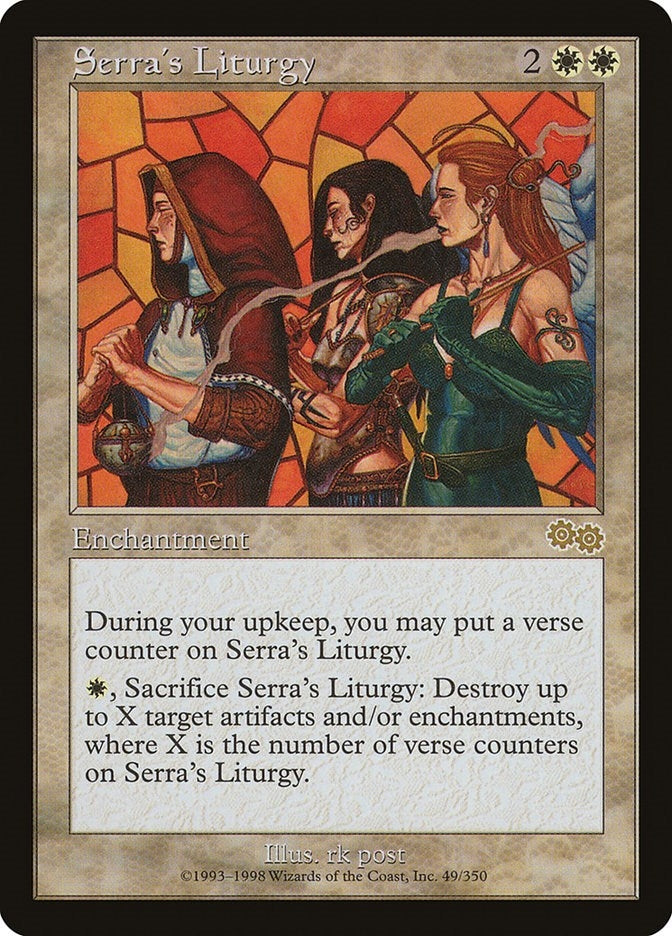 Image for Serra's Liturgy (Urza's Saga) (49) - Magic: The Gathering