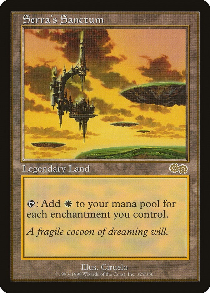 Image for Serra's Sanctum (Urza's Saga) (325) - Magic: The Gathering