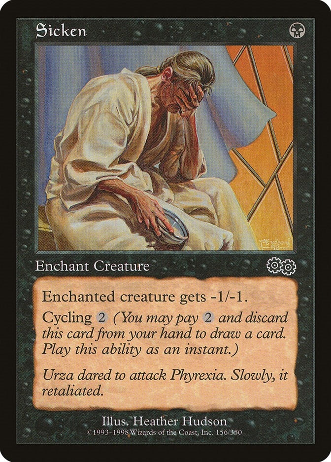 Image for Sicken (Urza's Saga) (156) - Magic: The Gathering