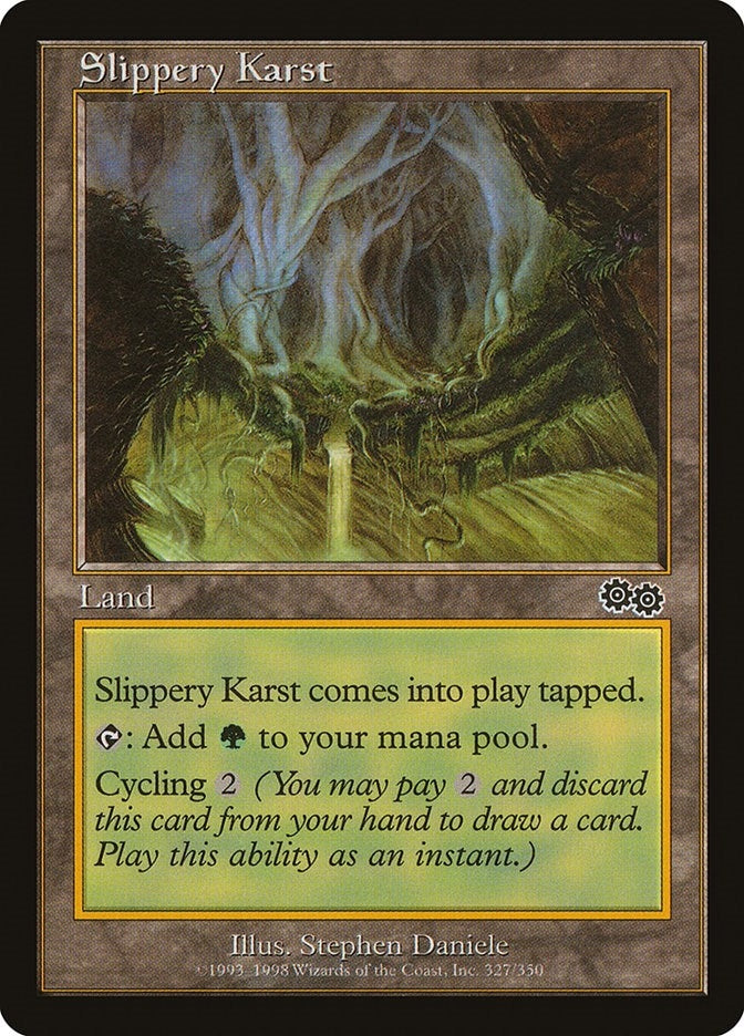 Image for Slippery Karst (Urza's Saga) (327) - Magic: The Gathering