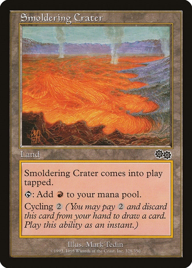 Image for Smoldering Crater (Urza's Saga) (328) - Magic: The Gathering