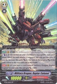 Image for Military Dragon, Raptor Colonel (BT08: Blue Storm Armada) (BT08/016EN) - Cardfight Vanguard