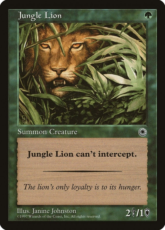 Image for Jungle Lion (Portal) - Magic: The Gathering