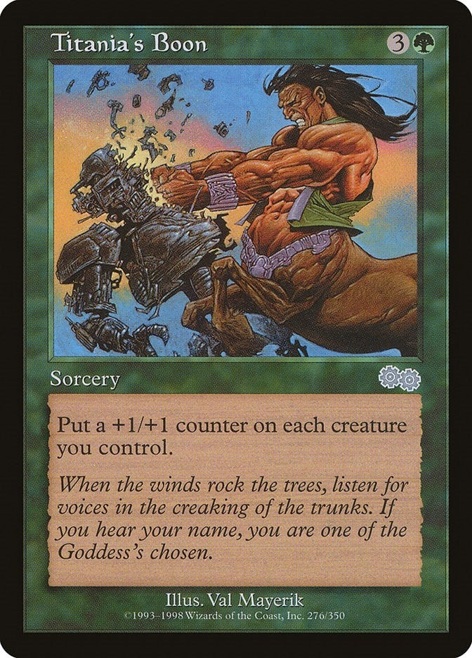 Image for Titania's Boon (Urza's Saga) (276) - Magic: The Gathering