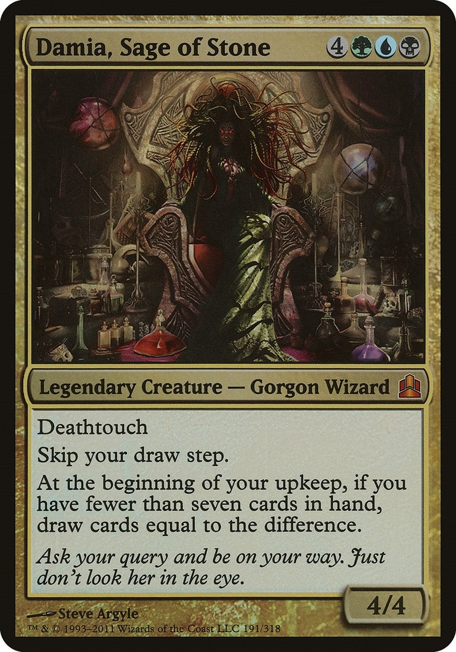 Image for Damia, Sage of Stone (Commander) (Oversize Cards) (191) - Magic: The Gathering