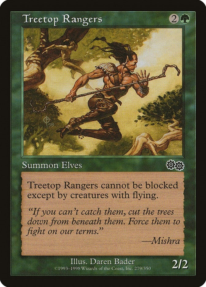 Image for Treetop Rangers (Urza's Saga) (279) - Magic: The Gathering