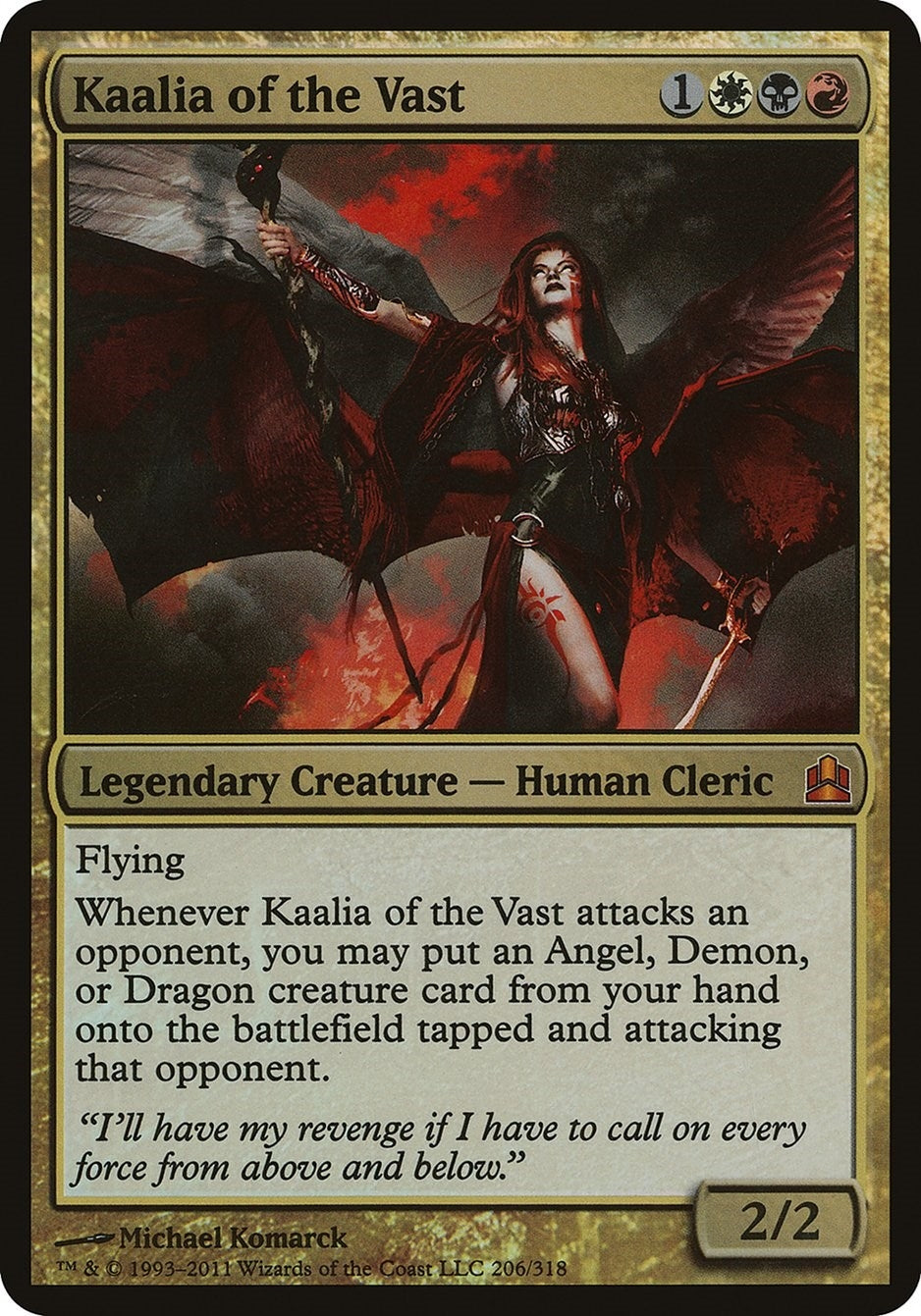 Image for Kaalia of the Vast (Commander) (Oversize Cards) (206) - Magic: The Gathering