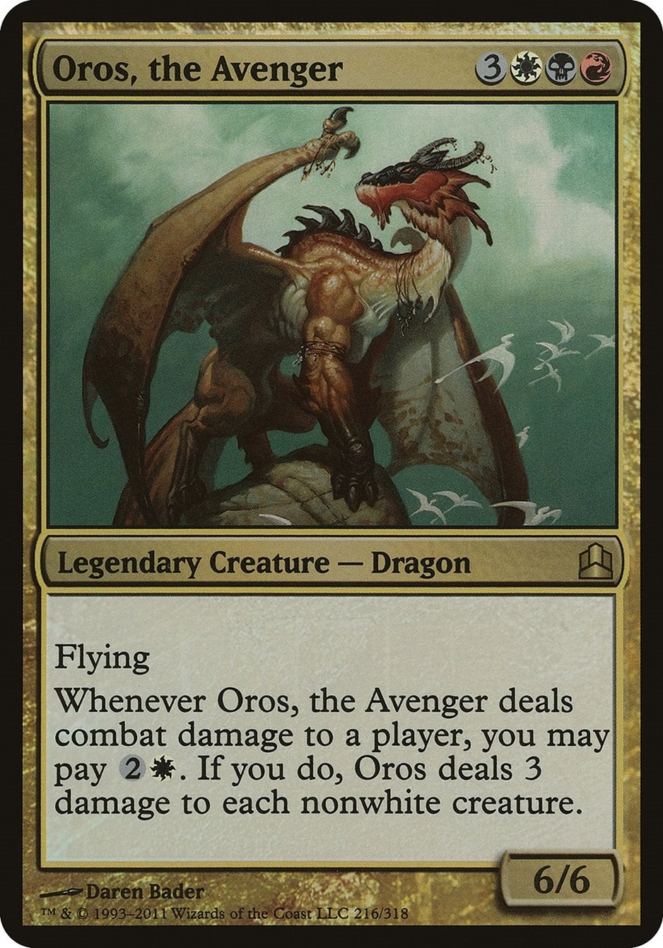 Image for Oros, the Avenger (Commander) (Oversize Cards) (216) - Magic: The Gathering