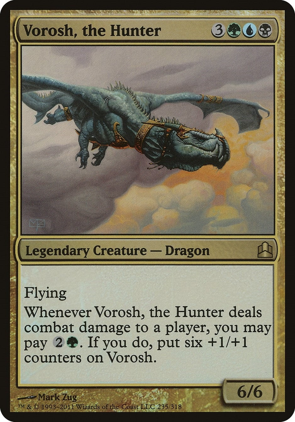 Image for Vorosh, the Hunter (Commander 2011) (Oversize Cards) - Magic: The Gathering