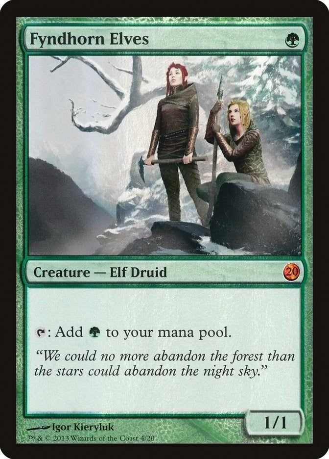 Image for Fyndhorn Elves (From the Vault: Twenty) (4) - Magic: The Gathering