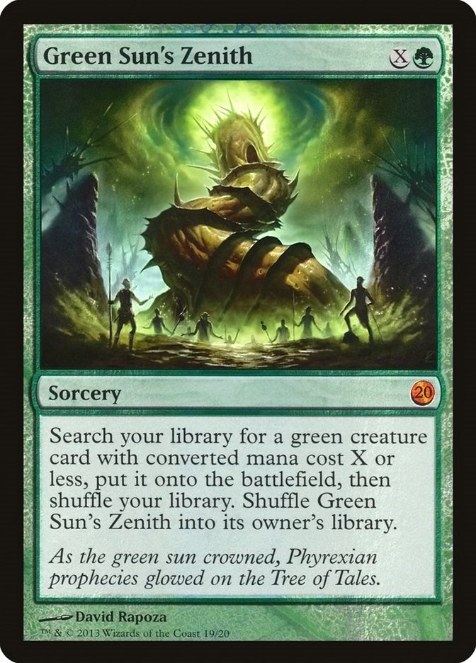 Image for Green Sun's Zenith (From the Vault: Twenty) (19) - Magic: The Gathering