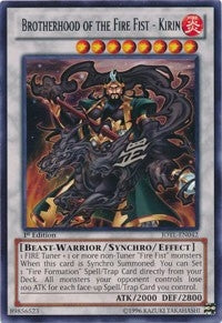 Image for Brotherhood of the Fire Fist - Kirin (Judgment of the Light) (JOTL-EN042) - YuGiOh