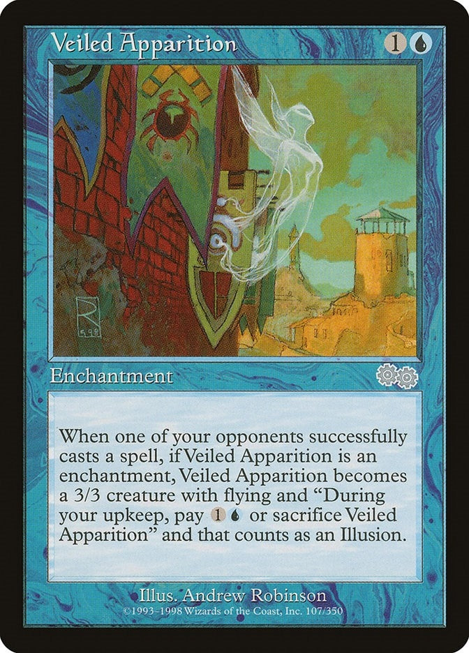 Image for Veiled Apparition (Urza's Saga) (107) - Magic: The Gathering