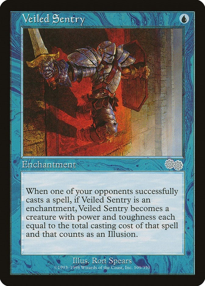 Image for Veiled Sentry (Urza's Saga) (109) - Magic: The Gathering