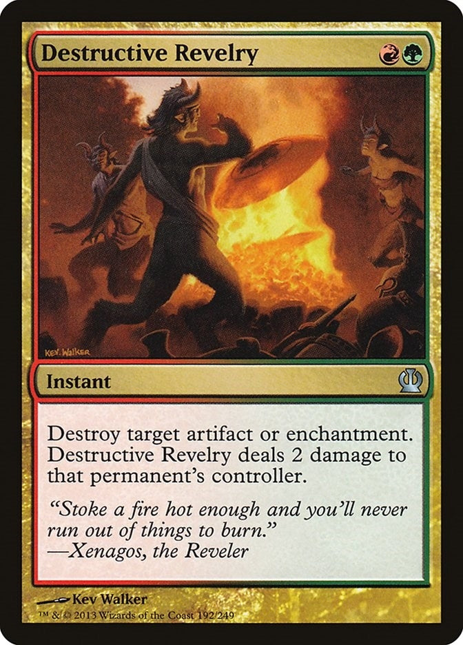 Image for Destructive Revelry (Theros) (192) - Magic: The Gathering