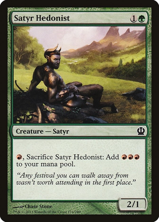 Image for Satyr Hedonist (Theros) (174) - Magic: The Gathering