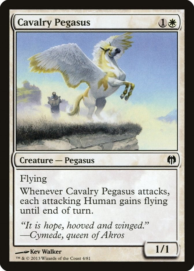 Image for Cavalry Pegasus (Duel Decks: Heroes vs. Monsters) (4) - Magic: The Gathering